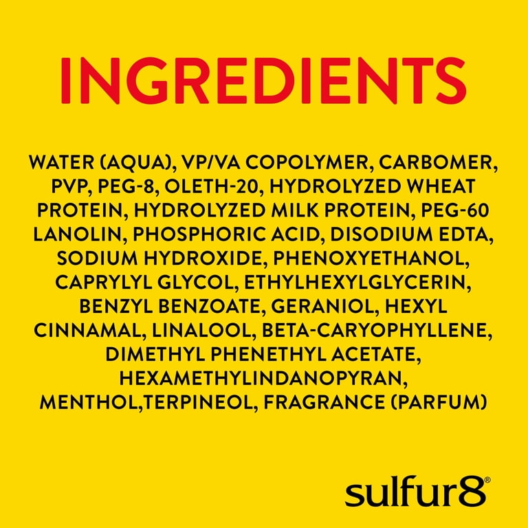 Sulfur8, Loc Braid Gel, Long-Hold Control, 6 oz, Alcohol-Free