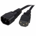 thumbnail image 1 of 2 ft CPU Power Cord Extension C14 to C13, 1 of 4