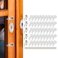 thumbnail image 4 of serony Clips de Support de Miroir Robustes pour Commodes et Panneaux de Cabinet en Verre Installation et Réparation Clips de Retenue pour Miroirs, 4 of 6