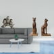 thumbnail image 2 of Figuras de búho,Figuras de búho,animales artificiales,artesanías,decoración del hogar,Figura en miniatura de búho moderna para dormitorio,Figura de mesa,Estatua de gato sujetalibros para, 2 of 8