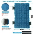 thumbnail image 5 of Knee Ice Pack Wrap, Microwave Heating Pad Full Back Ice Pack for Injuries, Reusable Cold Pack Wrap for Leg Neck Shoulder Hip with 2 Rejustable Straps, Ice Blanket for Sleeping & Physical Therapy, 5 of 11