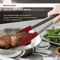 thumbnail image 2 of KitchenAid 6009289 Pince à Embout en Silicone et en Acier Inoxydable Argent & Rouge 1,38 x 10,83 Po, 2 of 5