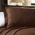 thumbnail image 2 of Superior 100% Cotton Geometric Fret Scalloped Bedspread Set Cappuccino / King, 2 of 3