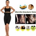thumbnail image 4 of Womens Hot Thermo Body Shaper, Slimming Capri Pants, Thighs Fat Burner, Best Workout Sauna Suit, High Waist Tummy Control Shapewear for Weight Loss, Black, 4 of 7