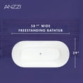 thumbnail image 5 of Bailey 59 in. Acrylic and Solid Surface Glossy Flatbottom Bathtub in White, 5 of 5