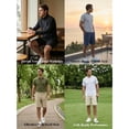 thumbnail image 4 of Men's Hiking Cargo Shorts 9"Summer Casual Shorts for Men Work Golf Outdoor 4 Pockets, 4 of 7