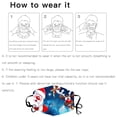 thumbnail image 2 of Langgg Christmas Themed Face Mask Dustproof Breathable Printing Mask with Elastic Ear Band Type 10, 2 of 6