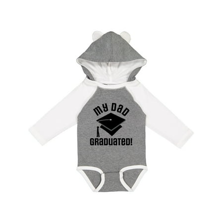 

Inktastic My Dad Graduated Gift Baby Boy or Baby Girl Long Sleeve Bodysuit