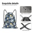 thumbnail image 4 of Lukts Penguin Arctic Adventure Pattern Drawstring Backpack Bag Sport Gym Sackpack,String Backpack Sport Bag Sack,Cinch Tote Gym Backpack-Medium, 4 of 6