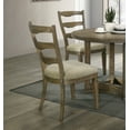 thumbnail image 2 of Classic Design Dining Set 5pc Round Table and Solid Wood Chairs Durable Frame Wooden Dining Furniture, 2 of 7