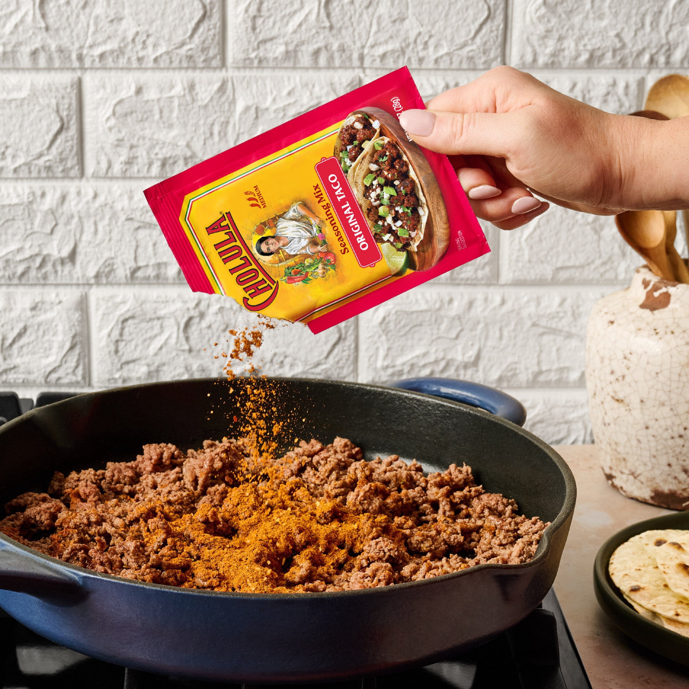(2 pack) Cholula Original Taco - Medium Seasoning Mix, 1.0 oz Packet
