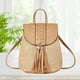 thumbnail image 4 of Bolso de hombro de paja para mujer Zulema Pya Mochila de paja Beige, 4 of 5