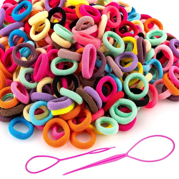 Hair Ties, No Damage Elastic Hair Bands, Soft Ponytail Holders (20 Colors)