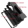 thumbnail image 3 of Phone Case for Samsung S23 Ultra Case,Heavy Duty Hard Shockproof Armor Protector Case Cover with Belt Clip Holster for Samsung S23 Ultra 6.8 5G 2023 Phone Case Black/Black, 3 of 7