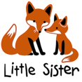 thumbnail image 2 of CafePress - Little Sister Fox Long Sleeve Infant Bodysuit - Long Sleeve Cotton Baby Bodysuit, 2 of 4