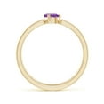 thumbnail image 2 of ANGARA Natural 0.33 Ct. Amethyst Solitaire Stackable Ring in 14K Yellow Gold for Women (Ring Size: 3.5), 2 of 9