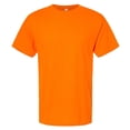 thumbnail image 5 of M&O Gold Soft Touch T-Shirt 4800, T-Shirt for Men, Men's Short Sleeve, Unisex Fit, Safety Orange, L, 5 of 5