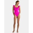 thumbnail image 2 of Jessica Simpson Women’s Ruffle One Piece Swimsuit, Sizes XS-XXL, 2 of 5