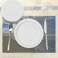 thumbnail image 3 of Ambesonne Beach Place Mats Set of 4, Sailing Shipt Sunset, Standard Size, Blue Beige White, 3 of 6
