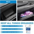 thumbnail image 4 of Car Registration and Insurance Holder, Leather Car Document Card Holder, Vehicle Glove Box Wallet Case Organizer with Magnetic Shut for Driver's License, Key Contact Information Cards (Black), 4 of 7