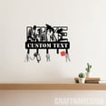 thumbnail image 2 of Craftnamesign Custom Mountain Range Summit Metal Key Holder, Mountain Coat Rack, Metal Key Hanger, 2 of 5