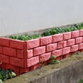 thumbnail image 4 of The Fence Gardening Tools Edging Boarder Decoration Grey Plastic Simulation Red Outdoor Lawn Patio Protective Guard, 4 of 5