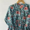 thumbnail image 6 of New Block Wood Floral Dress, Humming Dress,Summer Dress,Handblock Dress,Block print Dress,Dresses For Woman,Button Dress,Pocket Dress,Indian, 6 of 9