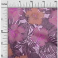 thumbnail image 2 of oneOone Polyester Spandex Purple Fabric Tropical Hibiscus Floral Fabric For Sewing Printed Craft Fabric By The Yard 56 Inch Wide, 2 of 4