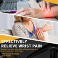 thumbnail image 3 of 2 Pairs Copper Compression Wrist Sleeves for Men & Women Hand & Wrist Support Brace for Sports Typing Hand Instability Relieve Discom(Left/Right Medium Black), 3 of 5