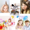 thumbnail image 3 of 12 sombreros de fiesta de cono con purpurina, sombreros triangulares de cumpleaños para niños y adultos, decoraciones de fiesta (rosa), 3 of 5