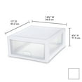 thumbnail image 4 of Sterilite 16 Quart Clear Plastic Stacking Storage Drawer Container, 6 Pack, 4 of 8