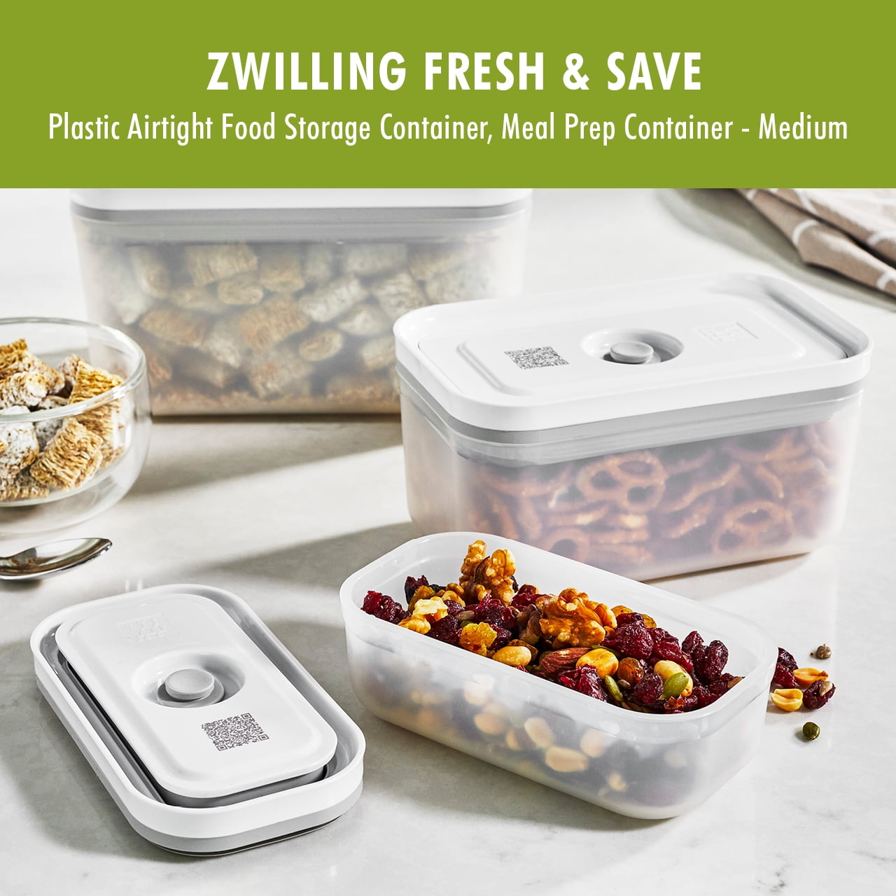 ZWILLING Fresh & Save Glass Airtight Food Storage Container, Meal Prep  Container - Small