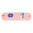 thumbnail image 3 of Juguetes de dentición con control remoto de silicona, suaves, con simulación de TV, para bebés, mordedores masticables con control remoto para niños y niñas, color rosa, 3 of 14