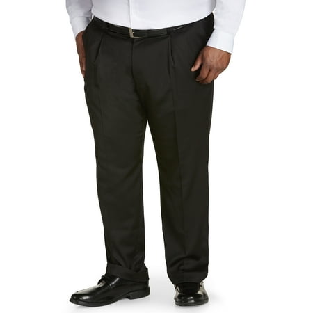 Canyon Ridge Big Men's Pleated Sateen Dress Pant, up to size (Best Formal Pants For Men)