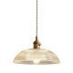 thumbnail image 1 of Vintage Brass Chandelier Striped Glass Farmhouse Light Pendant Modern Minimalist Ceiling Light, 1 of 5