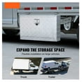thumbnail image 2 of Truck Tool Box 30"x14"x16" Aluminum Underbody, Waterproof Lockable Storage for Trucks, Vans, Trailers - Diamond Plate Toolbox, 2 of 6