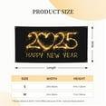 thumbnail image 5 of Picia Happy New Year 2025 D Pattern Party Banner, Festive Decoration, Holiday Banner, Celebration Decor, Event Banner, Reusable Party Banner-Small, 5 of 8