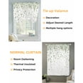 thumbnail image 3 of Sage Green Polka Dot Tie Up Curtains for Window, Thermal Insulated Balloon Shade Adjustable Rod Pocket Curtains Valance Panels for Kitchen Bathroom Cafe 42 x 45 Abstract Modern Art Dots Watercolor, 3 of 6