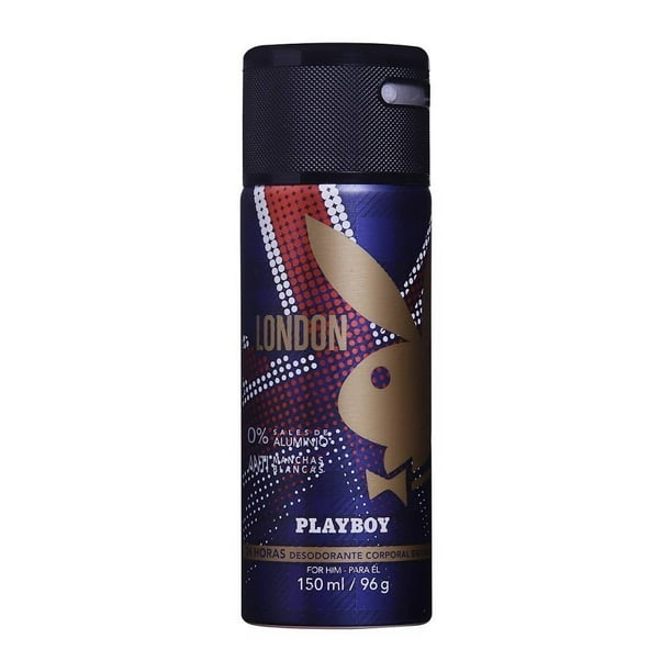 Desodorante corporal Playboy en spray para hombre London 150 ml