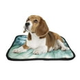 thumbnail image 2 of PKQWTM Blue Dandelion With Droplets Pet Dog Cat Bed Pee Pads Mat Cushion Potty Dogs Blankets Crate Bed Kennel 14x18 inch, 2 of 3