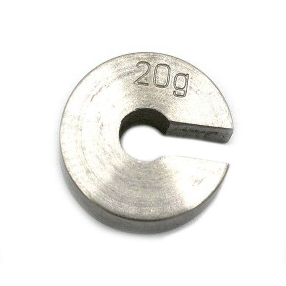 Slotted Mass Spare-- Stainless Steel, 20g - Eisco Labs