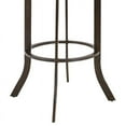 thumbnail image 3 of Home Square 2 Piece Swivel Faux Leather Bar Stool Set in Auburn Bay and Brown, 3 of 7