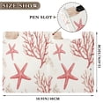 thumbnail image 3 of FORMRS A4 Clipboard Folder with Pen Holder Horizontal Foldable School Office Binder, White Starfish, 3 of 9