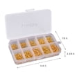 thumbnail image 3 of Lixada Lixada 600pcs High Carbon Steel Barbed Fishing Hooks, 10 Sizes (#3-#12), Golden Finish, Compact Storage Box Included, 3 of 7