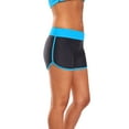 thumbnail image 2 of Charmo Womens Low Waist Swim Bottom Ban Colorblock Briefs Split Swimming Shorts, 2 of 6