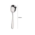 thumbnail image 2 of Stainless Steel Square Flat Bottom Spoon, 410 Stainless Steel Creative Spoon for Soup, Dessert, Rice, Congee & Coffee, Essential Kitchen Utensils Set, Kitchen Appliances, 2 of 2