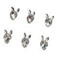 thumbnail image 1 of 6Pcs Nail Art Decor Shining Non-falling Three-dimensional Faux Crystal DIY Gloss Nail Patchwork Bunny Nail Rhinestones Manicure Store Supply, 1 of 8
