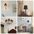 thumbnail image 5 of Pack of 3 Elegant Bells Clip on Lamp Shades Lamp Shell Lighting Cover Fabric Texture for Chandeliers and Wall Sconces, 5 of 11