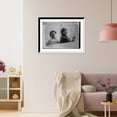 thumbnail image 3 of Historic Framed Print, Moissant and Fileux, his mechanic, in aeroplane, 17-7/8" x 21-7/8", 3 of 9