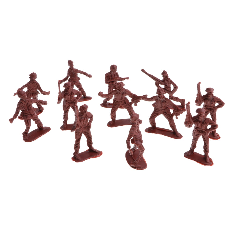 50Pcs Plastic Army Soldiers Figures Toy Combat Game Preschool Toy for Kids 